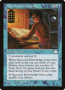 Ancestral Knowledge - Weatherlight (WTH) #32 - Rare Magic: The Gathering Trading Card