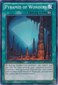 Pyramid of Wonders trading card from Gold Series: Haunted Mine Pyramid of Wonders - Gold Series: Haunted Mine YuGiOh trading card