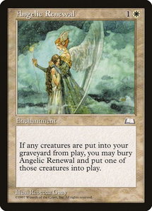 Angelic Renewal - Weatherlight (WTH) #4 - Common Magic: The Gathering Trading Card