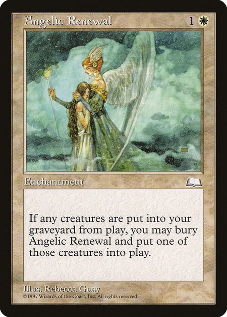 Angelic Renewal - Weatherlight Magic: The Gathering trading card