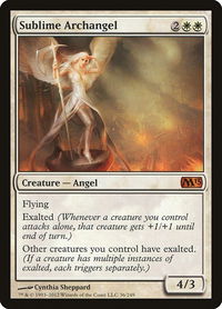 Sublime Archangel - Magic 2013 (M13) (M13) #36 - Mythic Magic: The Gathering Trading Card