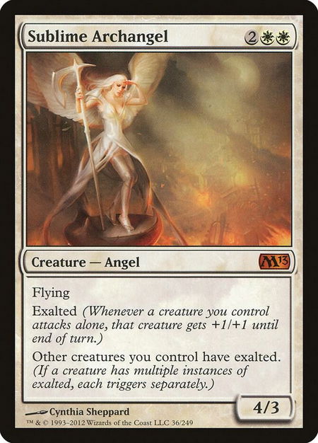 Sublime Archangel - Magic 2013 (M13) Magic: The Gathering trading card