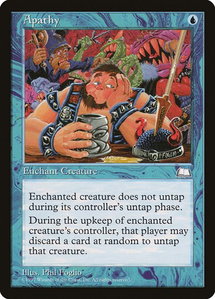 Apathy - Weatherlight (WTH) #33 - Common Magic: The Gathering Trading Card