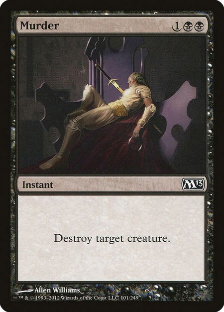 Murder - Magic 2013 (M13) Magic: The Gathering trading card