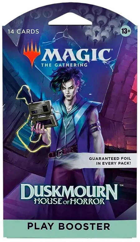 Duskmourn: House of Horror - Sleeved Play Booster Pack trading card from Duskmourn: House of Horror Duskmourn: House of Horror - Sleeved Play Booster Pack - Duskmourn: House of Horror Magic: The Gathering trading card