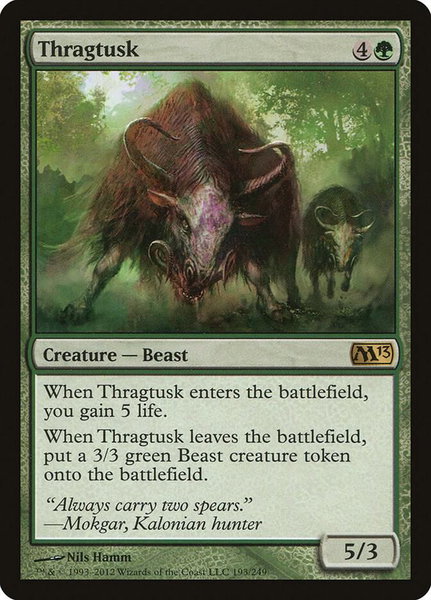 Thragtusk - Magic 2013 (M13) Magic: The Gathering trading card