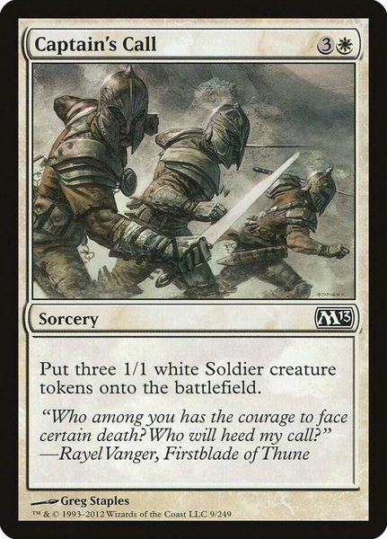 Captain's Call - Magic 2013 (M13) Magic: The Gathering trading card