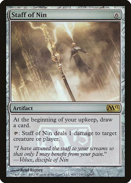 Staff of Nin - Launch Party & Release Event Promos Magic: The Gathering trading card
