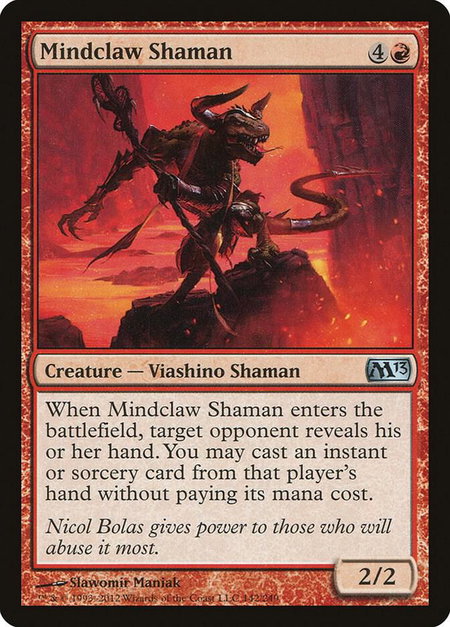 Mindclaw Shaman - Magic 2013 (M13) Magic: The Gathering trading card