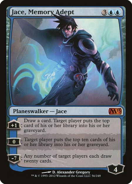 Jace, Memory Adept - Magic 2013 (M13) Magic: The Gathering trading card
