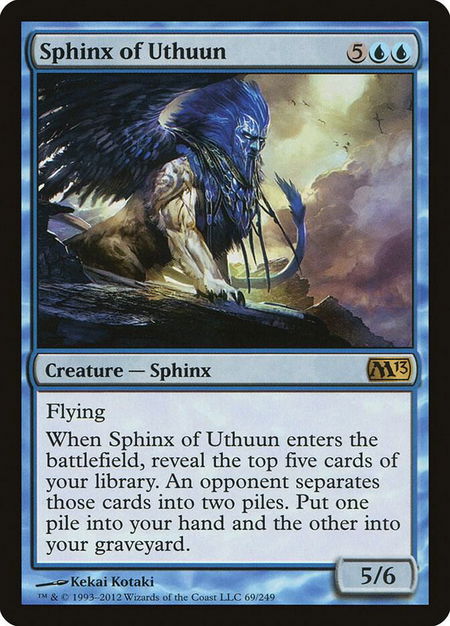 Sphinx of Uthuun - Magic 2013 (M13) Magic: The Gathering trading card