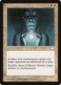 Aura of Silence - Weatherlight (WTH) #7 - Uncommon Magic: The Gathering Trading Card