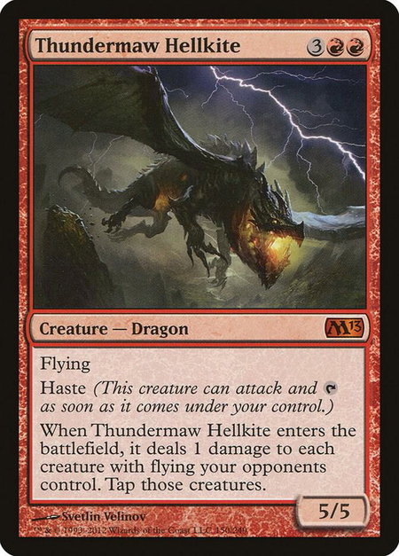 Thundermaw Hellkite - Magic 2013 (M13) Magic: The Gathering trading card