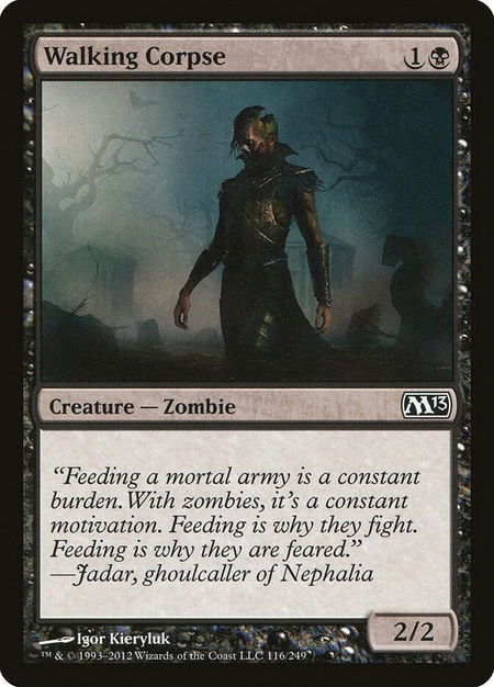 Walking Corpse - Magic 2013 (M13) Magic: The Gathering trading card
