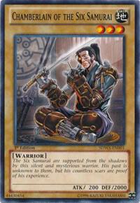 Chamberlain of the Six Samurai trading card from Structure Deck: Samurai Warlords Chamberlain of the Six Samurai - Structure Deck: Samurai Warlords YuGiOh trading card