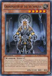 Grandmaster of the Six Samurai trading card from Structure Deck: Samurai Warlords Grandmaster of the Six Samurai - Structure Deck: Samurai Warlords YuGiOh trading card