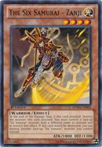 The Six Samurai - Zanji - Structure Deck: Samurai Warlords (SDWA) #SDWA-EN004 - Common / Short Print YuGiOh Trading Card