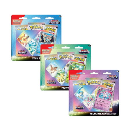 Prismatic Evolutions Tech Sticker Collection [Set of 3] - SV: Prismatic Evolutions Pokémon trading card