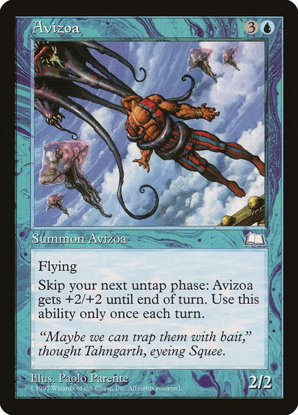 Avizoa trading card from Weatherlight Avizoa - Weatherlight Magic: The Gathering trading card