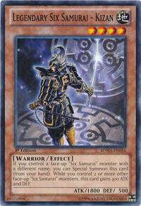 Legendary Six Samurai - Kizan - Structure Deck: Samurai Warlords YuGiOh trading card