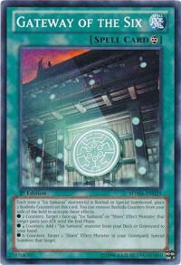 Gateway of the Six trading card from Structure Deck: Samurai Warlords Gateway of the Six - Structure Deck: Samurai Warlords YuGiOh trading card