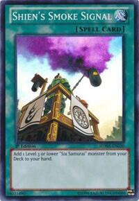 Shien's Smoke Signal - Structure Deck: Samurai Warlords (SDWA) #SDWA-EN030 - Super Rare YuGiOh Trading Card