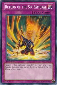 Return of the Six Samurai - Structure Deck: Samurai Warlords (SDWA) #SDWA-EN034 - Common / Short Print YuGiOh Trading Card