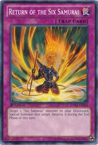 Return of the Six Samurai - Structure Deck: Samurai Warlords YuGiOh trading card