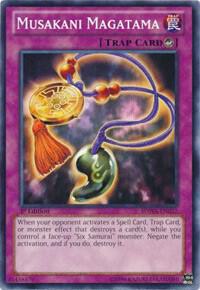 Musakani Magatama trading card from Structure Deck: Samurai Warlords Musakani Magatama - Structure Deck: Samurai Warlords YuGiOh trading card