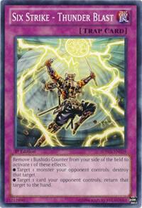 Six Strike - Thunder Blast - Structure Deck: Samurai Warlords YuGiOh trading card
