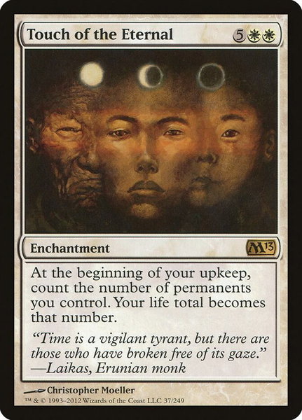 Touch of the Eternal trading card from Magic 2013 (M13) Touch of the Eternal - Magic 2013 (M13) Magic: The Gathering trading card