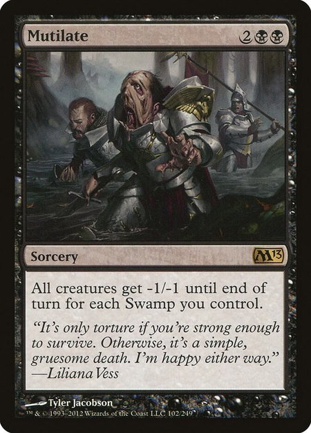 Mutilate - Magic 2013 (M13) Magic: The Gathering trading card