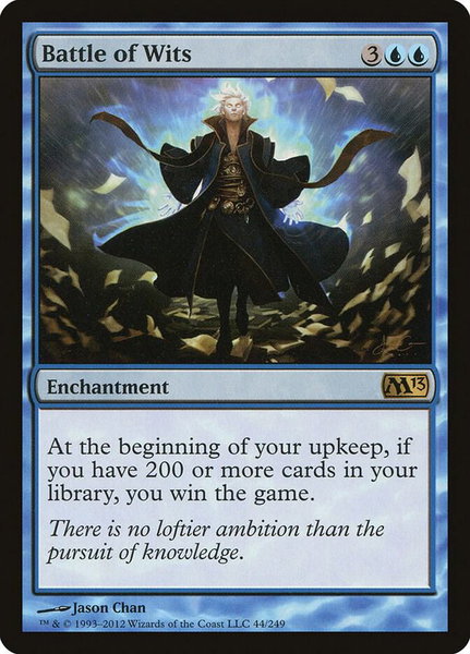 Battle of Wits trading card from Magic 2013 (M13) Battle of Wits - Magic 2013 (M13) Magic: The Gathering trading card