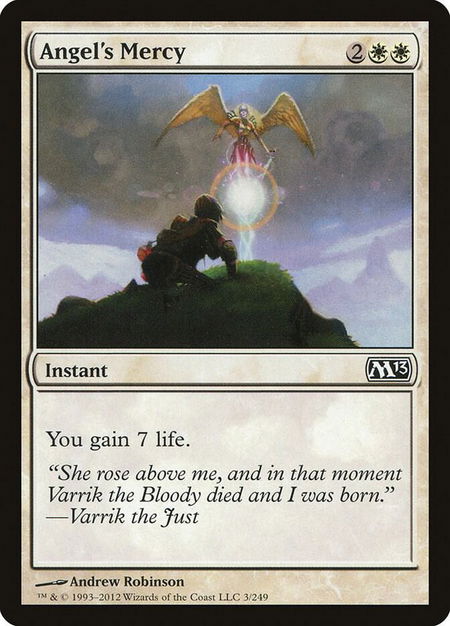 Angel's Mercy - Magic 2013 (M13) Magic: The Gathering trading card