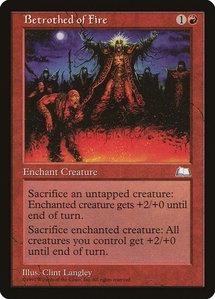 Betrothed of Fire - Weatherlight (WTH) #89 - Common Magic: The Gathering Trading Card
