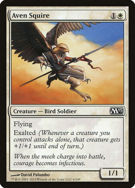 Aven Squire - Magic 2013 (M13) Magic: The Gathering trading card