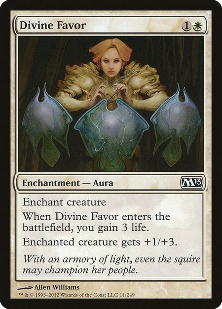 Divine Favor - Magic 2013 (M13) Magic: The Gathering trading card