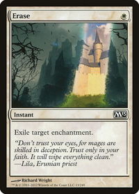 Erase - Magic 2013 (M13) (M13) #13 - Common Magic: The Gathering Trading Card