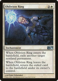 Oblivion Ring - Magic 2013 (M13) (M13) #22 - Uncommon Magic: The Gathering Trading Card