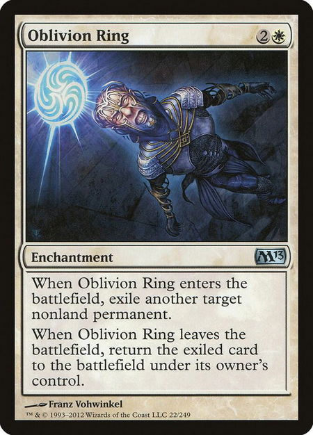 Oblivion Ring - Magic 2013 (M13) Magic: The Gathering trading card