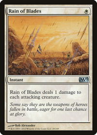 Rain of Blades - Magic 2013 (M13) (M13) #28 - Uncommon Magic: The Gathering Trading Card