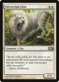 Silvercoat Lion - Magic 2013 (M13) (M13) #35 - Common Magic: The Gathering Trading Card