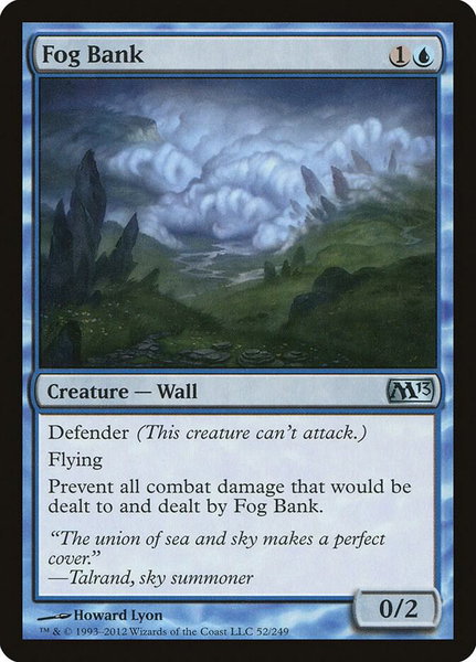 Fog Bank - Magic 2013 (M13) Magic: The Gathering trading card