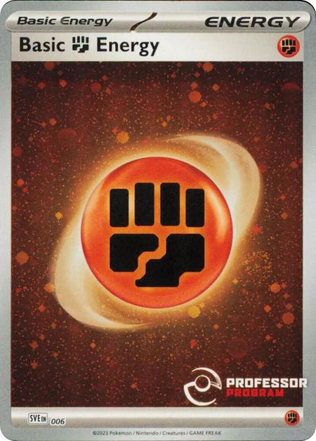 Fighting Energy (2023) - Professor Program Promos Pokémon trading card