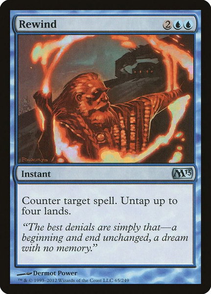 Rewind - Magic 2013 (M13) Magic: The Gathering trading card
