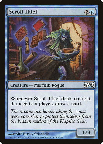 Scroll Thief - Magic 2013 (M13) Magic: The Gathering trading card