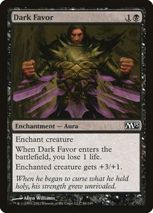 Dark Favor - Magic 2013 (M13) (M13) #86 - Common Magic: The Gathering Trading Card