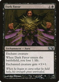 Dark Favor - Magic 2013 (M13) (M13) #86 - Common Magic: The Gathering Trading Card
