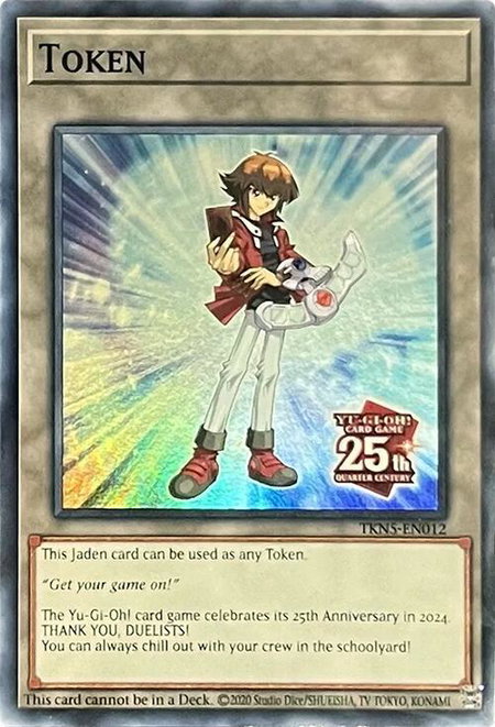 Token: Jaden trading card from Rage of the Abyss Token: Jaden - Rage of the Abyss YuGiOh trading card