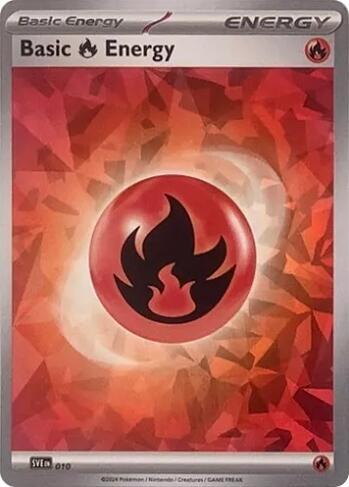 Basic Fire Energy (Cracked Ice Holo) - SVE: Scarlet & Violet Energies Pokémon trading card